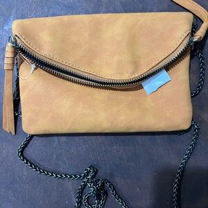 Mustard Yellow Francesca’s purse with chain strap